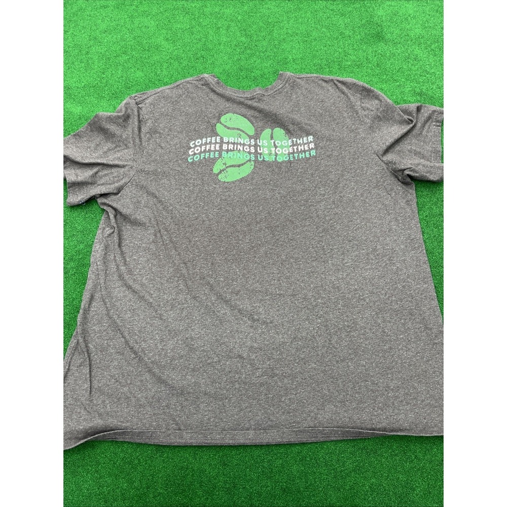 Starbucks Coffee Brings Us Together Double Sided Dark Gray T-Shirt Mens 3XL